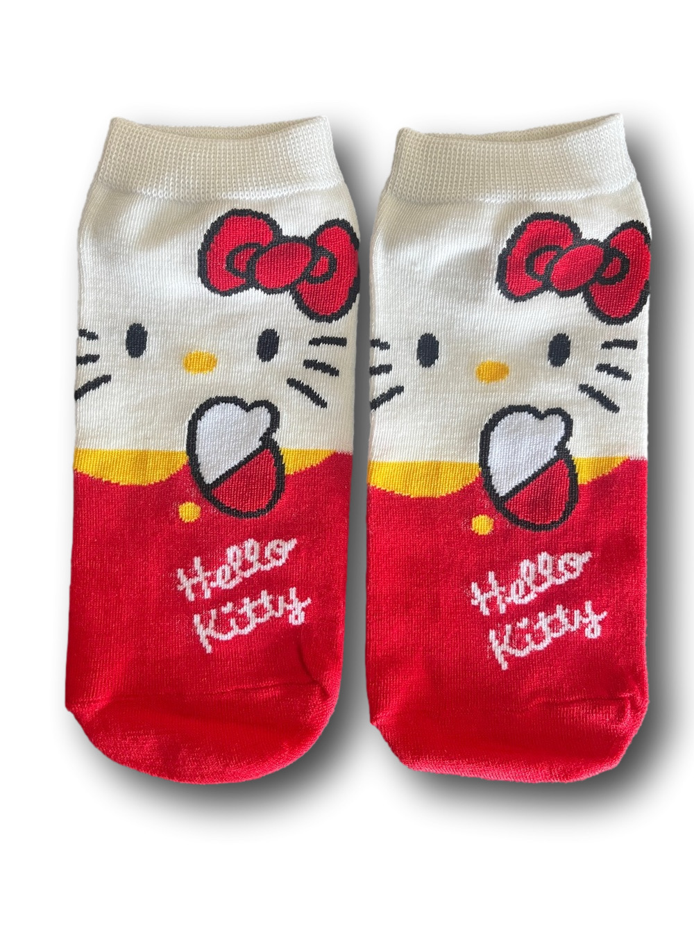 NWOT Hello Kitty Ankle Socks - Red & White